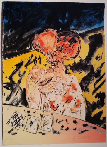 John Bellany prints `The Gambler` 1981, Scottish